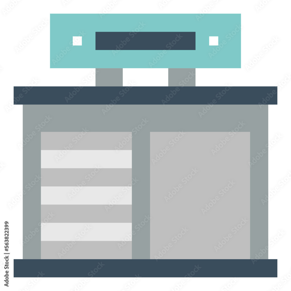 garage flat icon style garage flat icon style