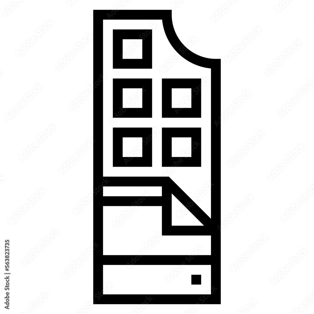 chocolate line icon style chocolate line icon style
