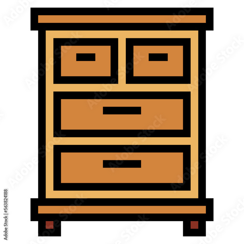 drawer filled outline icon style