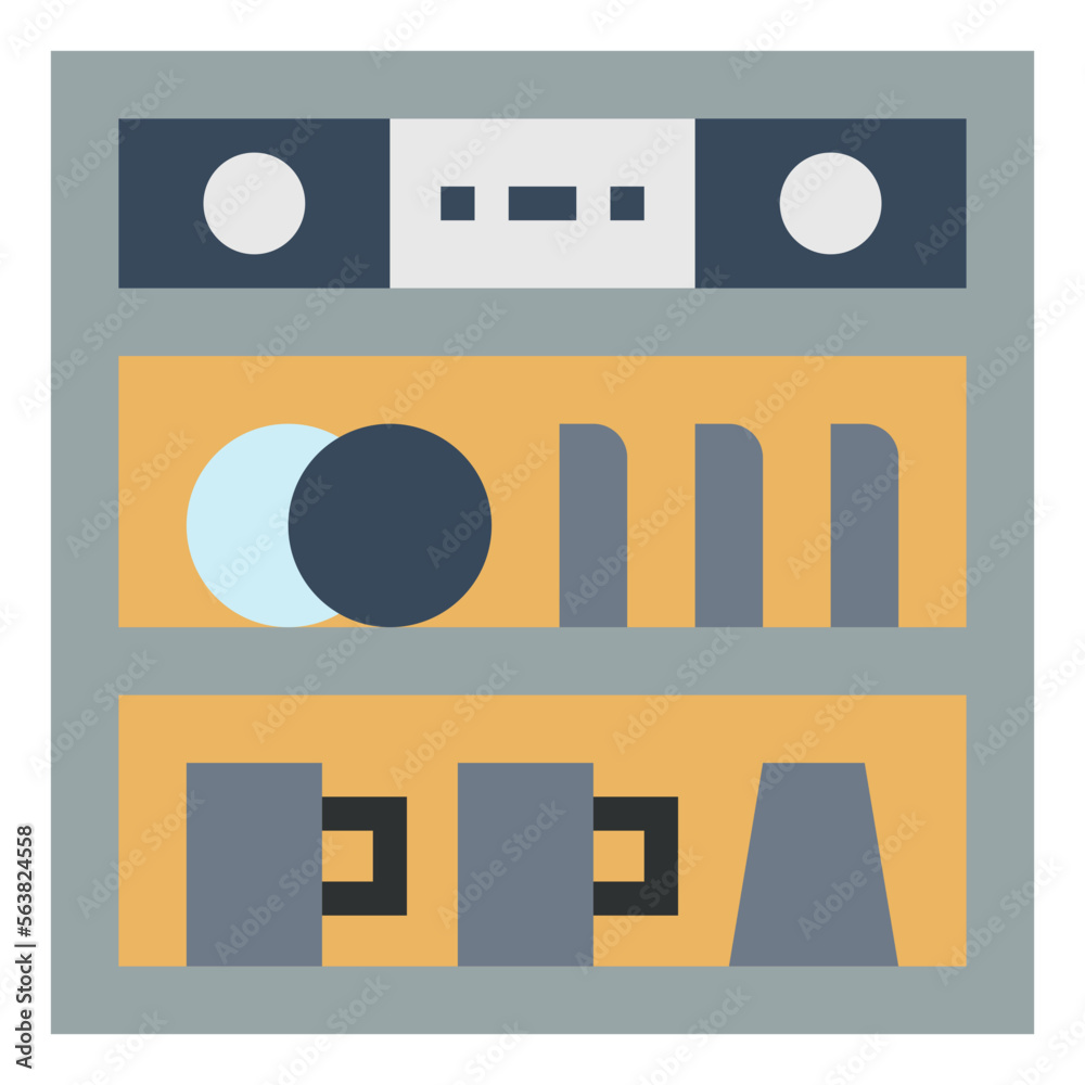 dishwasher flat icon style dishwasher flat icon style