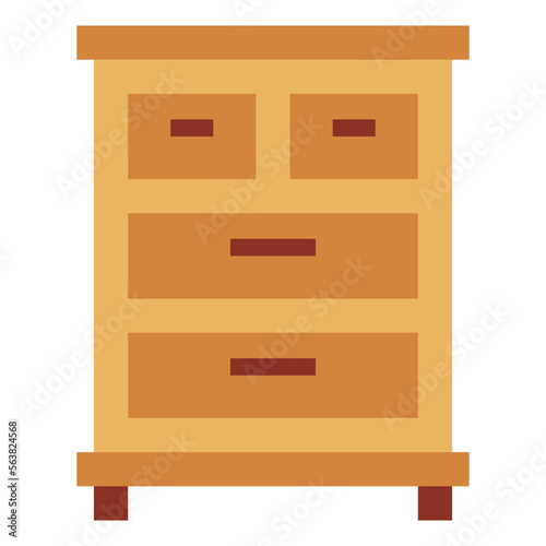 drawer flat icon style