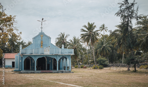 Schilderij op canvas Delft Island, Sri Lanka : St Mary's Catholic Church on Delft Island