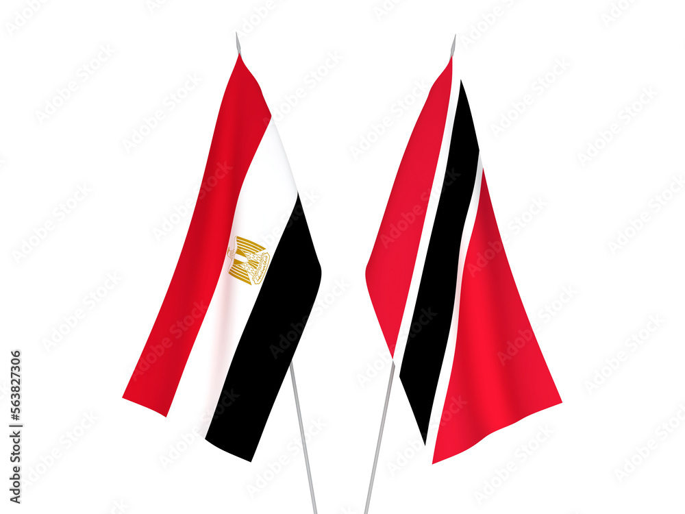Egypt and Republic of Trinidad and Tobago flags