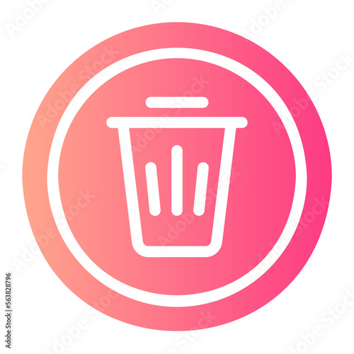 delete gradient icon
