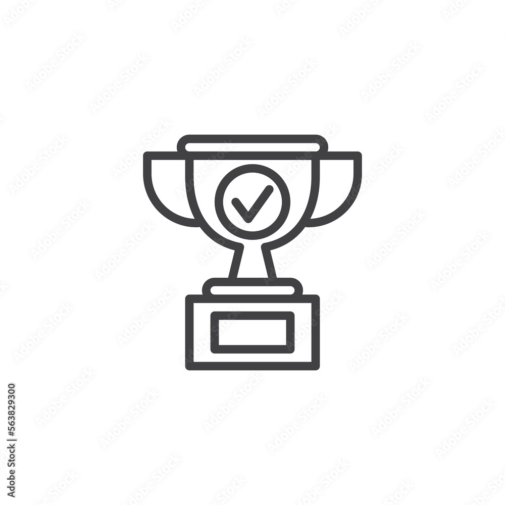 Achievement line icon Achievement line icon
