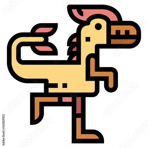guanlong filled outline icon style