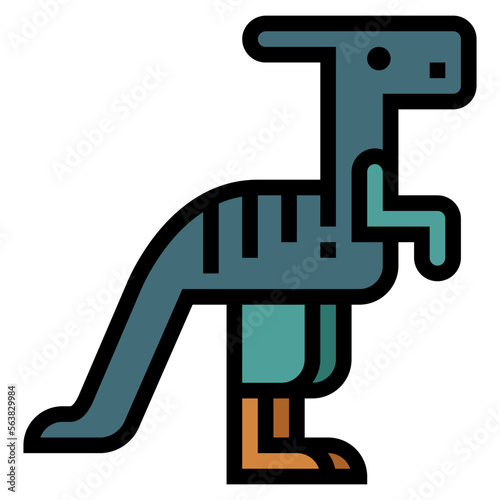 parasaurolophus filled outline icon style