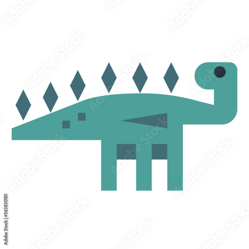 kentrosaurus flat icon style photo