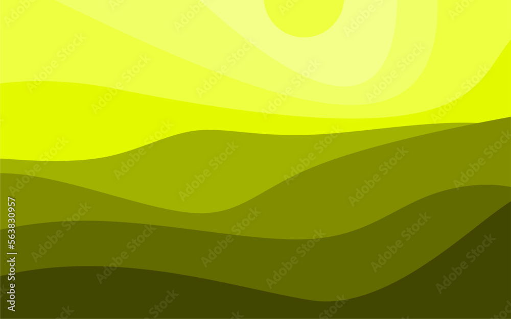 Abstract green color background. Dynamic shape composition. Vector illustration ,Modern template design for cover, brochure, web banner and magazine.