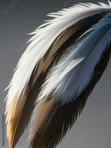 Feather background. Generative AI