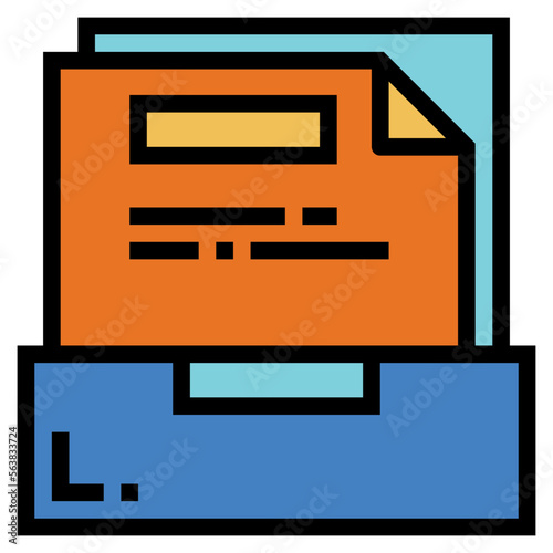 document filled outline icon style © smalllike