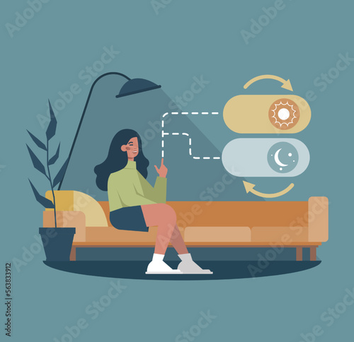 Healthy lifestyle concept. Daily routine and self-care schedule.