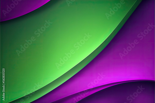 Abstract purple green bubbles wave wallpaper background Generative AI