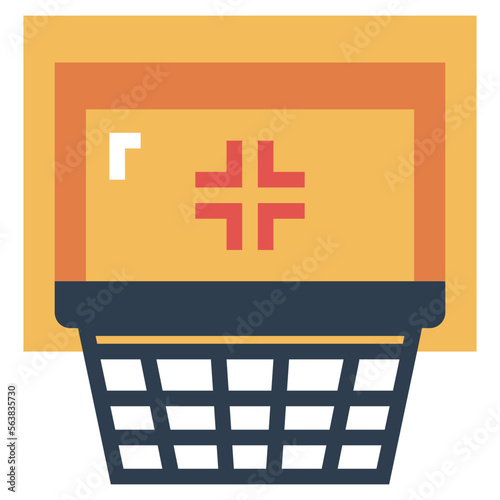 hoop flat icon style