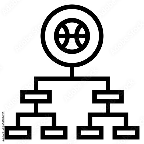 hierarchical line icon style