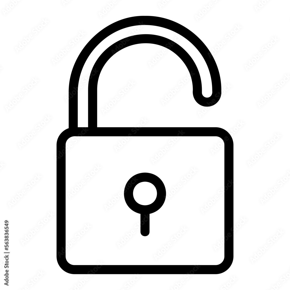 padlock line icon padlock line icon