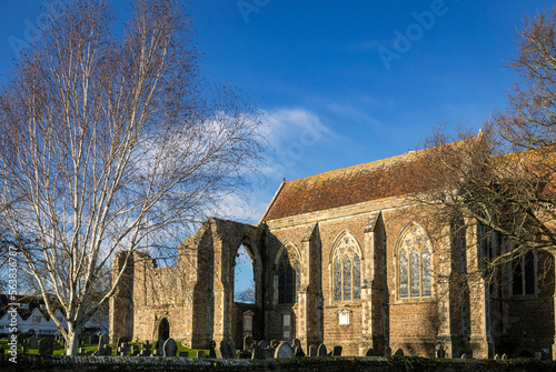 The church of Saint Thomas in the center of Winchelsea on the high weald East Sussex south east England