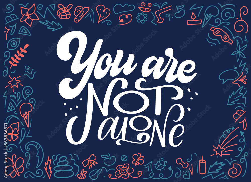 Self care mental heath quote in hand drawn lettering. Unique inspirational text slogan for print, poster, coaching. Vector illustration