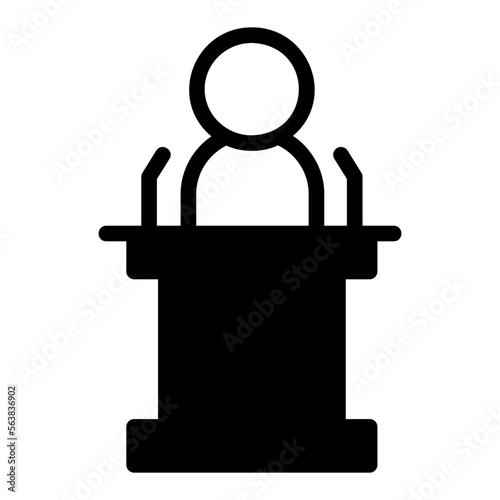 speech glyph icon
