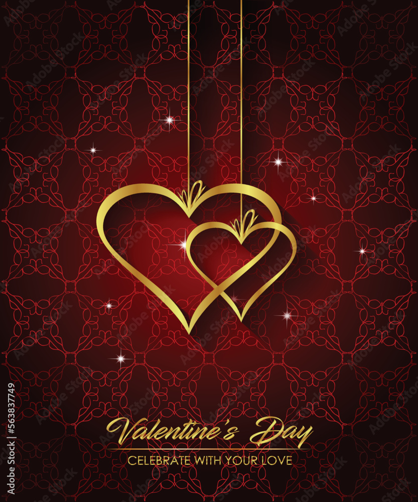 Elegant classic valentine's day background. Idea for important invitation, poster or flyer. Elegant classic valentine's day background. Idea for important invitation, poster or flyer.
