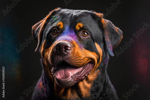 rottweiler colorful