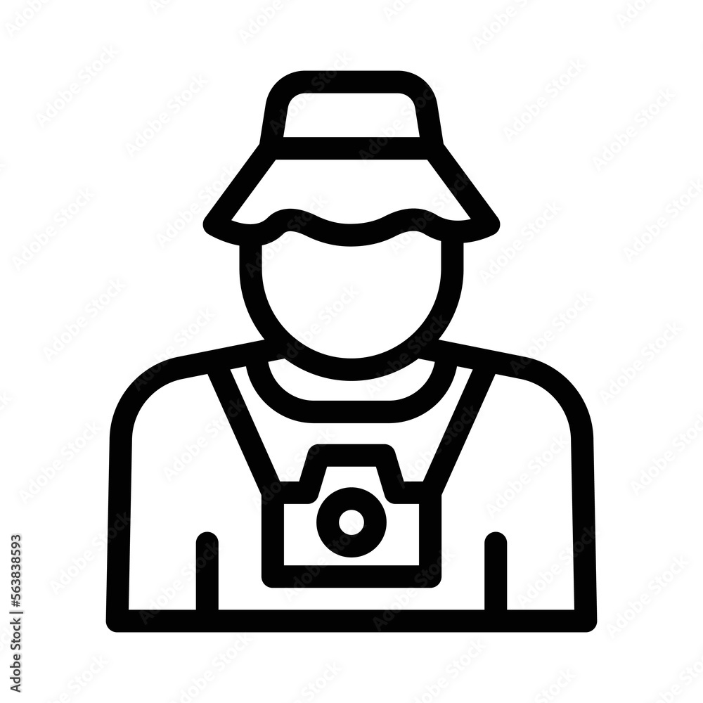 tourist line icon illustration vector graphic tourist line icon illustration vector graphic