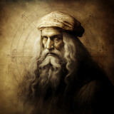 portrait of Leonardo da Vinci