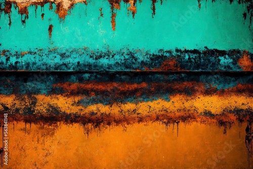 Abstract grunge background, rusty colors, destroyed