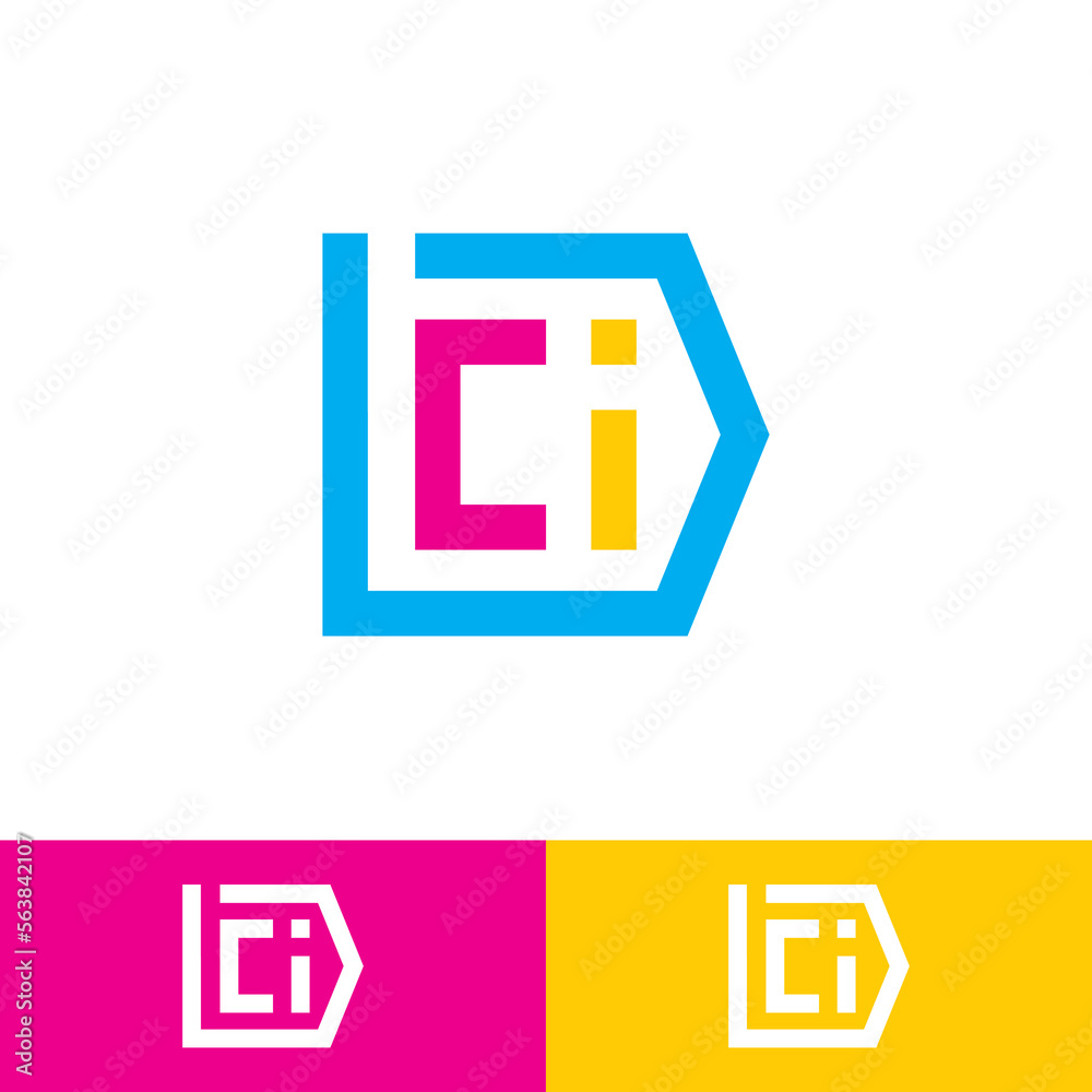 letter abbreviation logo template with a simple style and easy to apply in various media, ector eps format letter abbreviation logo template with a simple style and easy to apply in various media, ector eps format