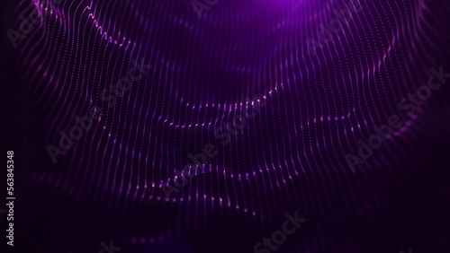 Abstract digital dot strings 3d background
