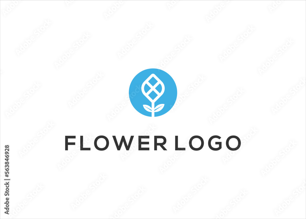 Minimalist elegant flower rose logo beauty with line art style Minimalist elegant flower rose logo beauty with line art style