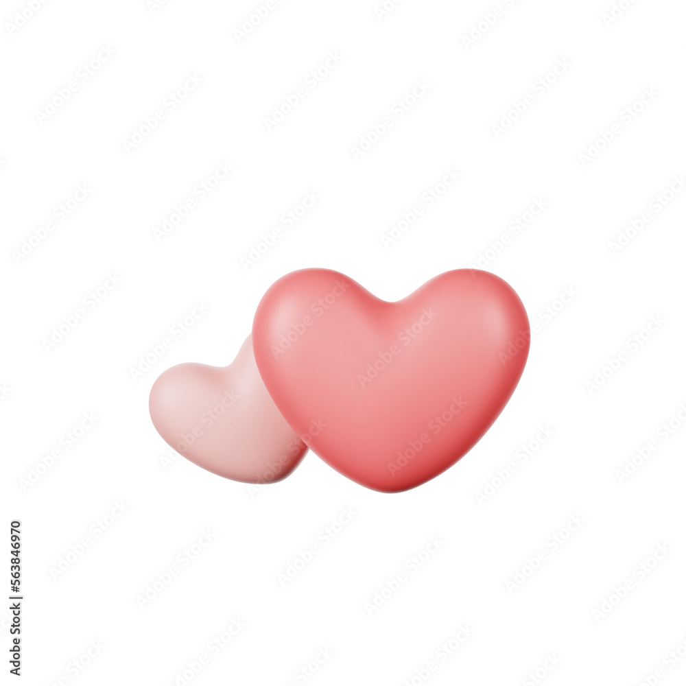 valentine heart 3d Illustration
