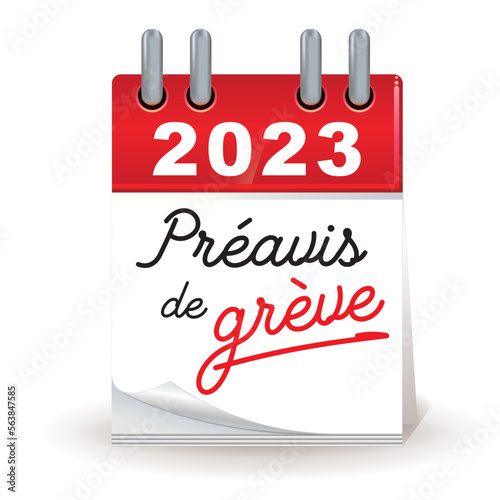 calendrier - préavis de grève