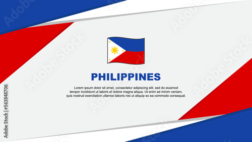 Free Download Philippines Flag Abstract Background Design Template. Philippines Independence Day Banner Cartoon Vector Illustration. Philippines - GFXLoad