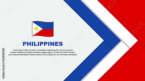 Free Download Philippines Flag Abstract Background Design Template. Philippines Independence Day Banner Cartoon Vector Illustration. Philippines Cartoon - GFXLoad