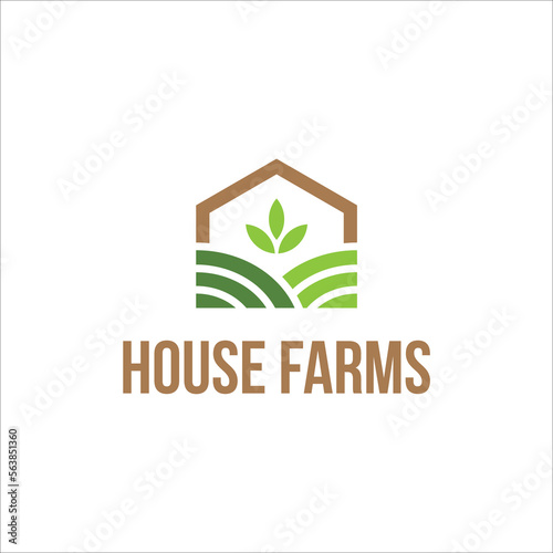 House Farms Logo design vector
