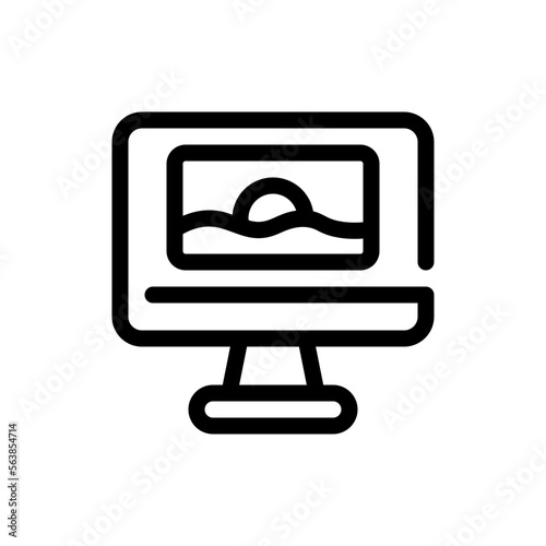 retouch line icon