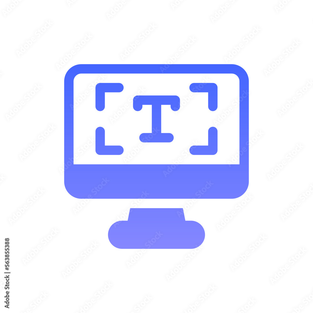graphic desigtext tool flat gradient icon graphic desigtext tool flat gradient icon