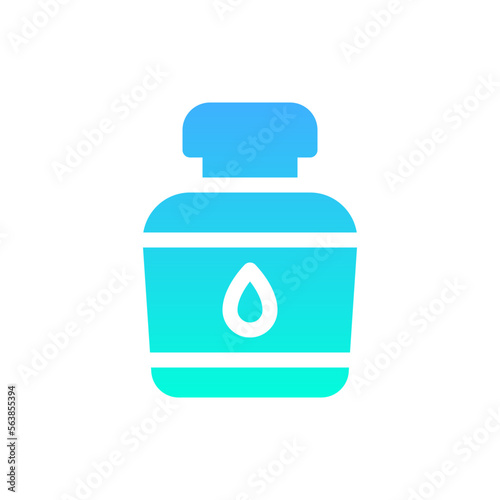 ink bottle flat gradient icon