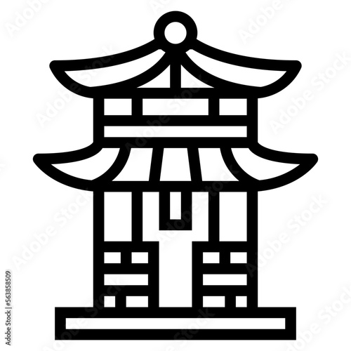 shrine line icon style