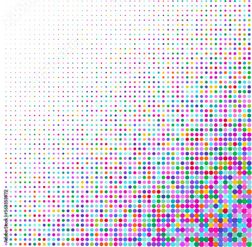 colorful pattern with dots