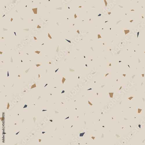 Terrazzo seamless pattern. Pastel colors background