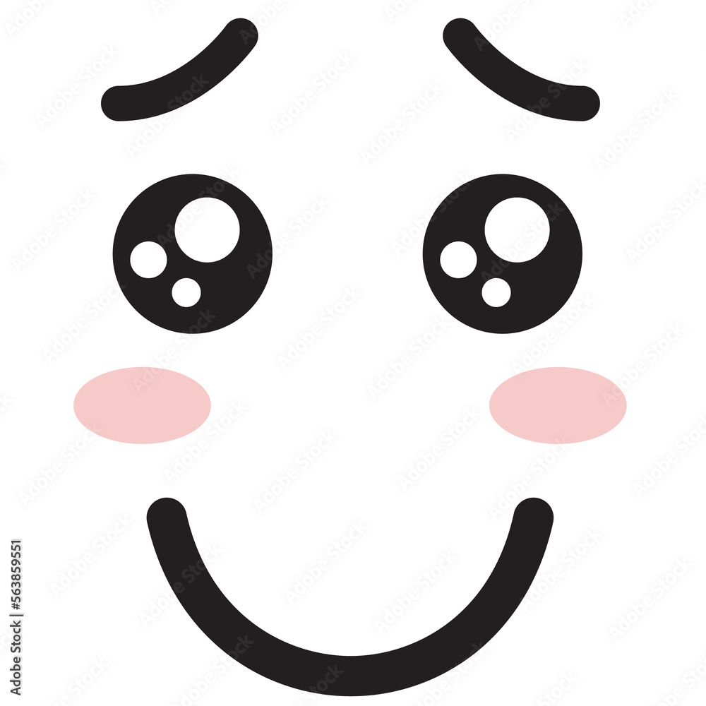 Cute facial emoticons Cute facial emoticons
