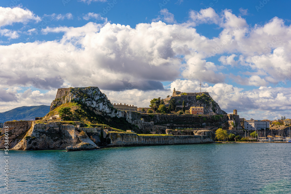 The old Venetian fortress of Corfu town, Corfu island Greece