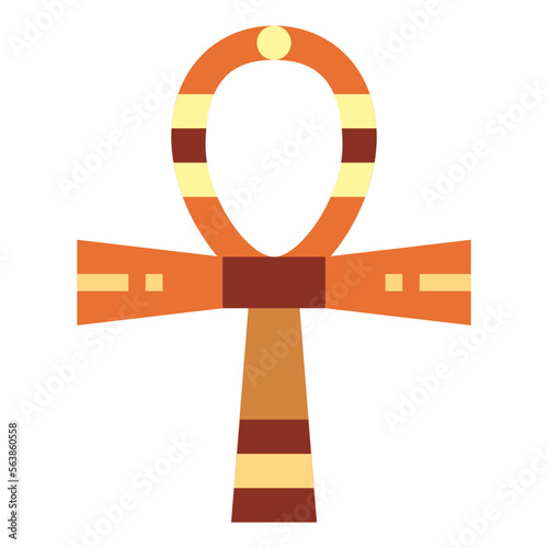 ankh flat icon style