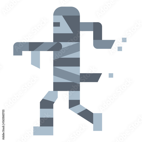 mummy flat icon style