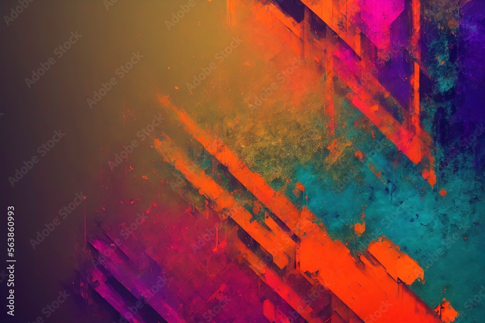 Fototapeta premium Abstract background desktop wallpaper, grunge, vivid colors