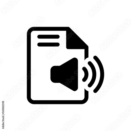 transcription glyph icon