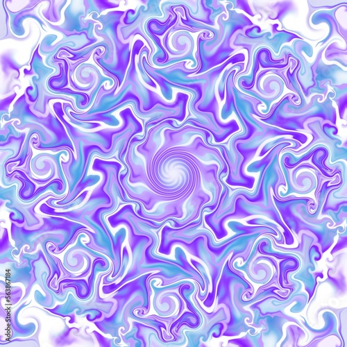 Violet Abstract pattern, modern decorative drawing, illustration. Backgrounds for meditation, psychedelic poster.