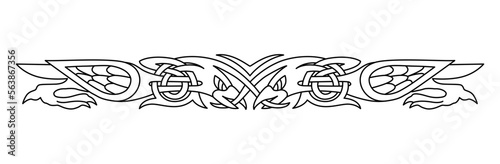 Celtic national style interlaced pattern isolated vector. Celtic knot vector illustration. Ancient nordic symbol.	

